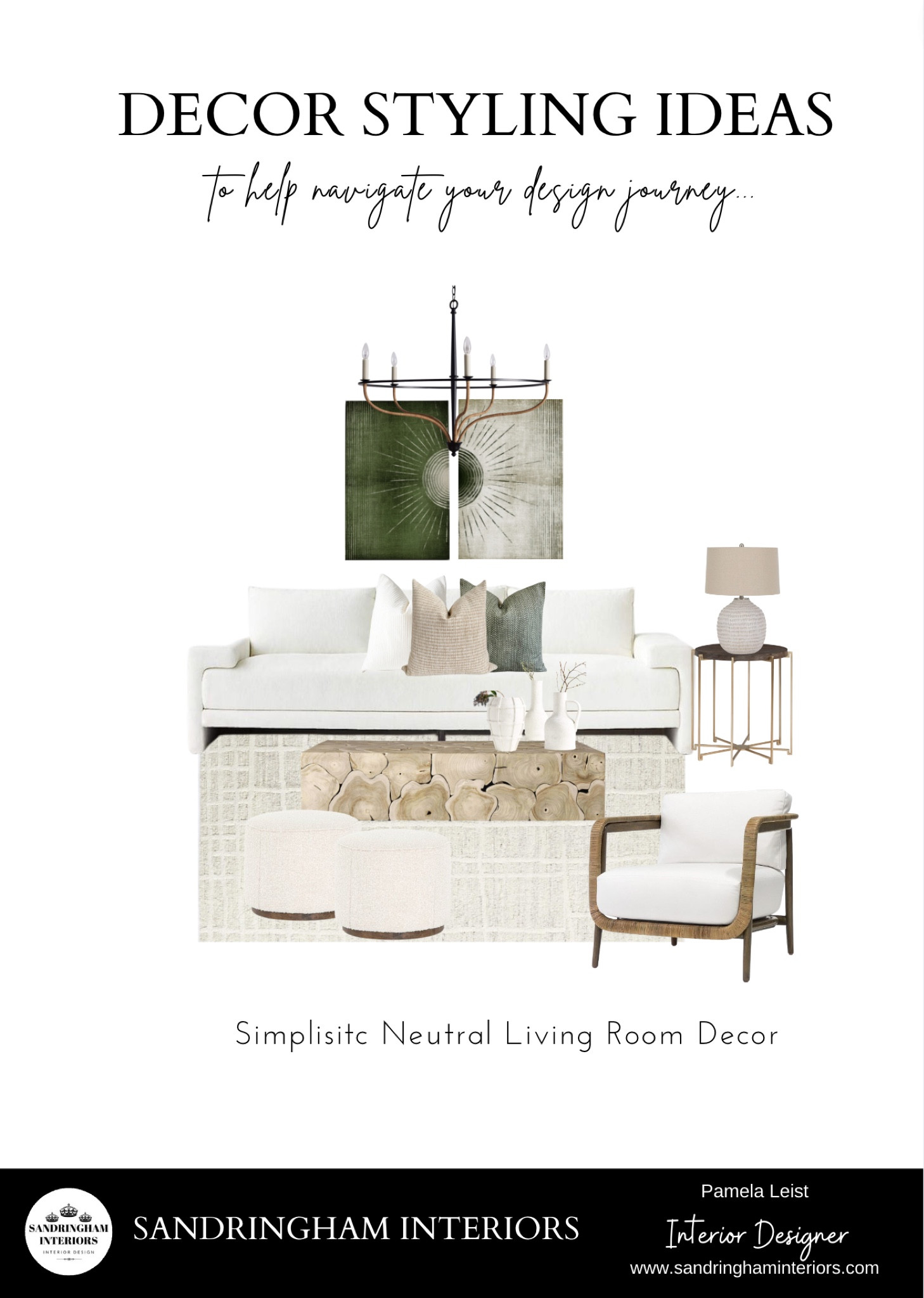 Modern Simplistic Neutral Living Room Decor Ideas

Sofa
Chandelier
Lounge chair
Area rug
Ottomans
Abstract wall art

#LTKhome