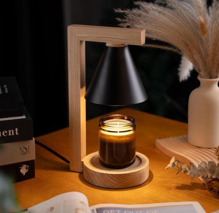 HANASS Candle Warmer Lamp - Black Candle Warmer Lamp with Solid Wood - Dimmable Wax Melter Lamps for Scented Wax - Candle Melter Compatible with Large Jar Candles, 2 Bulb Included

#LTKfindsunder50 #LTKhome #LTKSeasonal