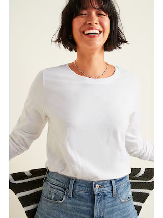 EveryWear Slub-Knit Long-Sleeve Tee for Women | Old Navy (US)