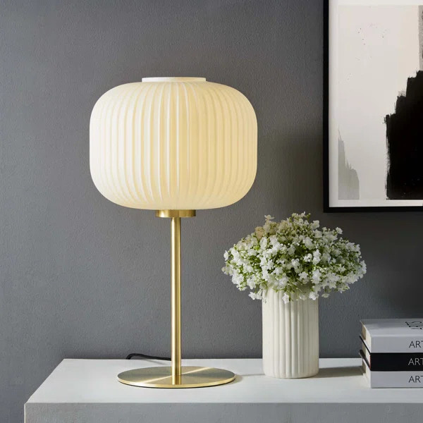 Modway Reprise Glass Sphere Glass and Metal Table Lamp | Wayfair North America