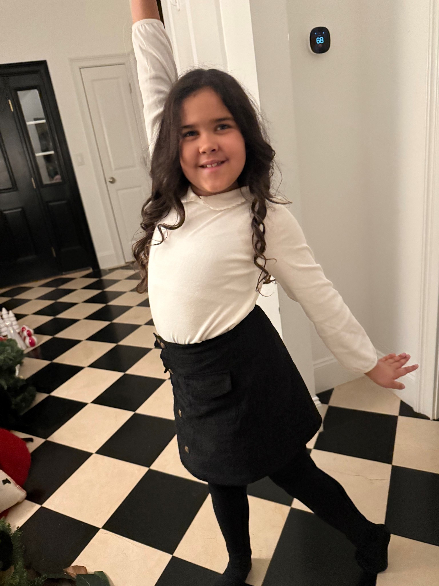 Fleece lined tights are the best, even for skiing.