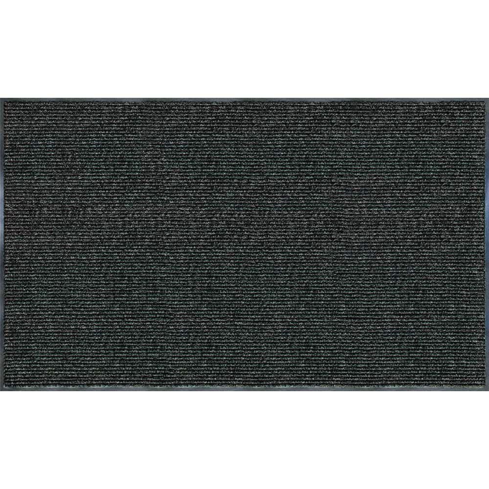 Enviroback Charcoal 60 in. x 36 in. Recycled Rubber/Thermoplastic Rib Door Mat | The Home Depot