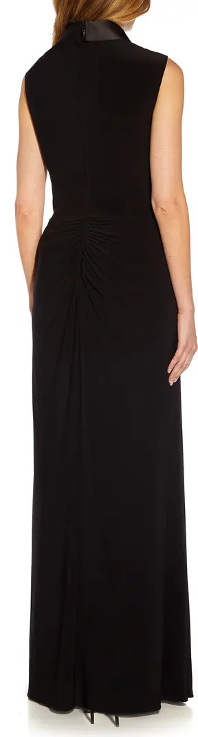 Tuxedo Matte Jersey Gown | Nordstrom