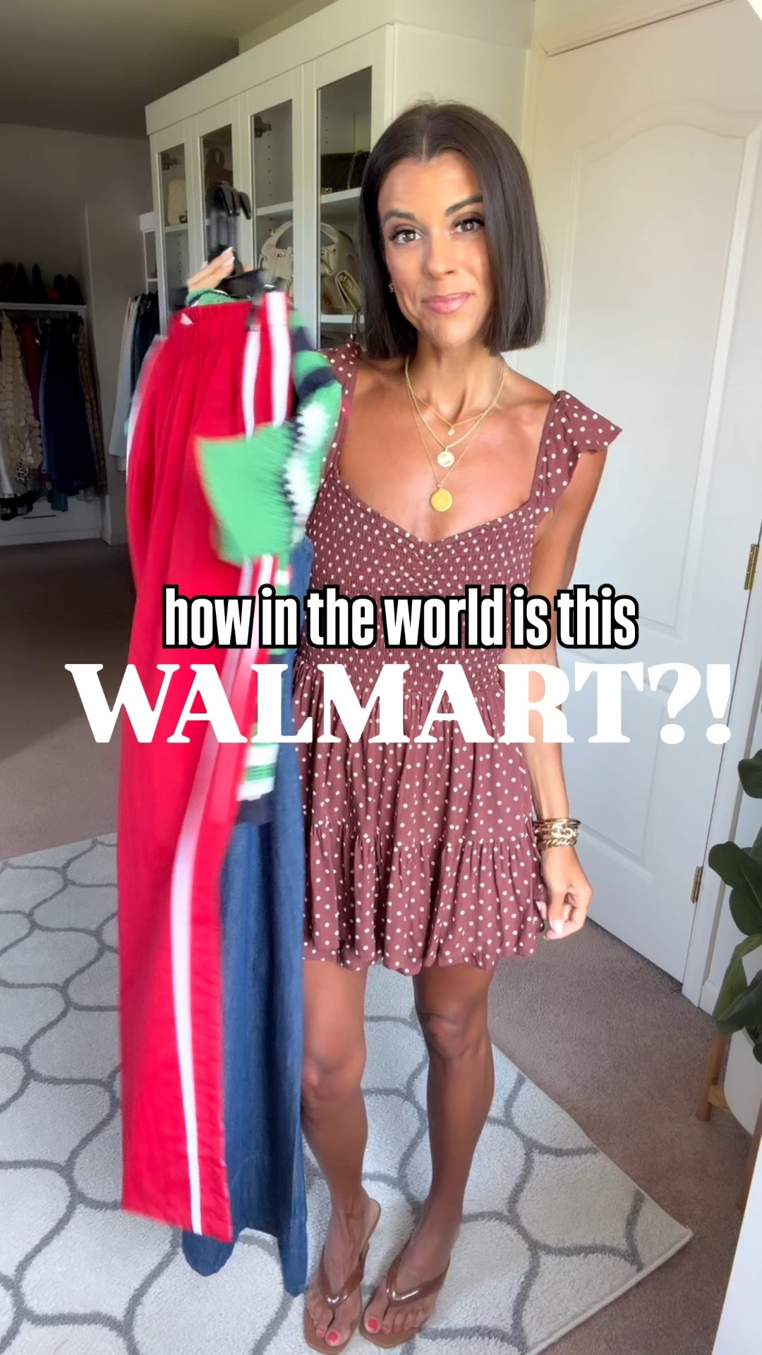 How in the world in this Walmart?! I’m 5’5 for reference and in size small in brown romper, size small in track pants, size xs in denim dress, size xs in striped green cardigan, and sized up one in shorts.

#LTKootd #LTKmomlife #LTKstorytime