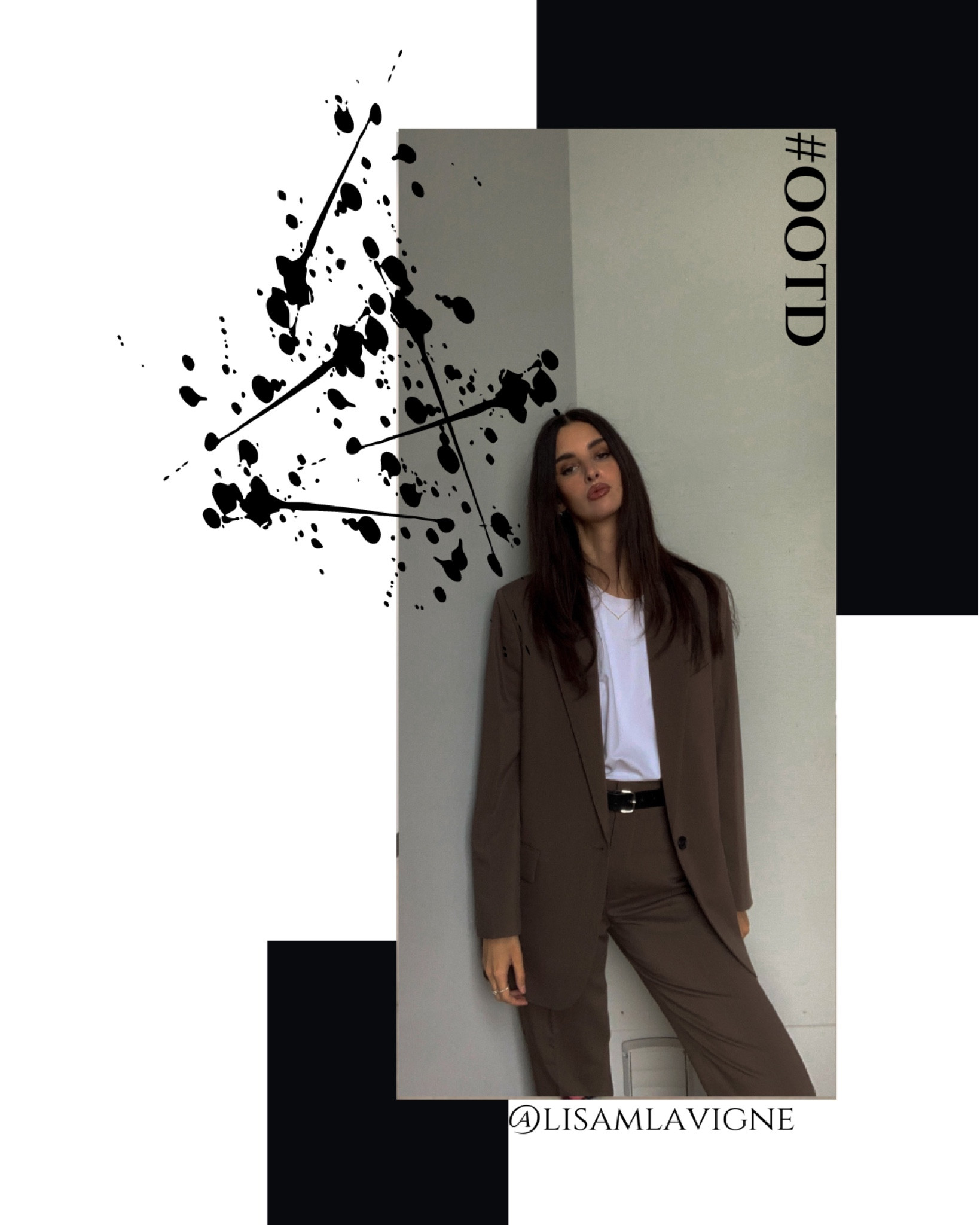 Love a matching suit! This beautiful rich dark brown color is very flattering against all skin tones. Pairing it with my all time favorite t-shirt from Arket. I own these in black and white and they are amazing wardrobe staples.

#LTKworkwear #LTKstyletip