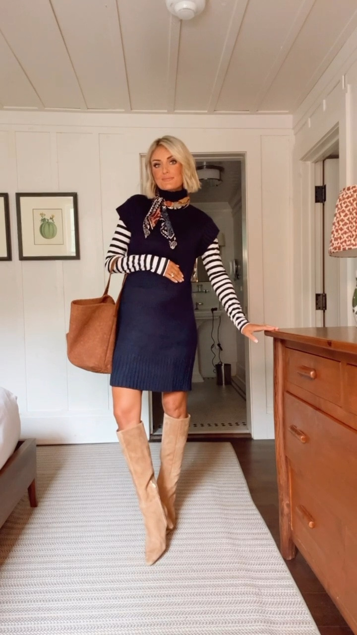 Love the navy! This dress is such a fall staple! Wearing an XS! 

Loverly Grey, Walmart, fall dress, fall outfit, sweater dresss

#LTKSeasonal #LTKStyleTip