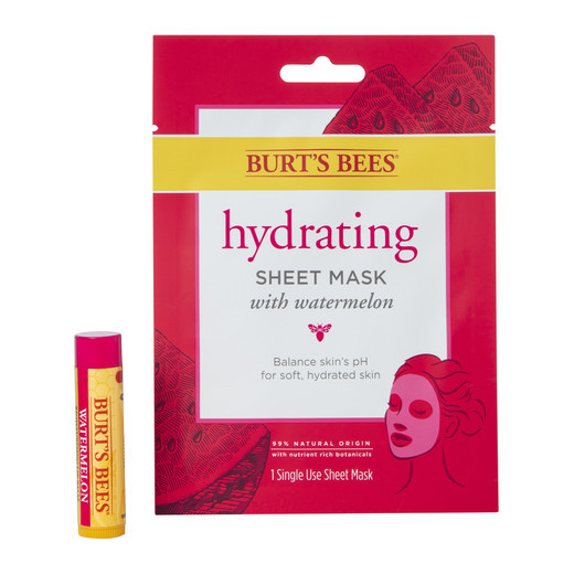 burt's bees® me moment duo hydrating sheet mask with watermelon & watermelon lip balm | Five Below
