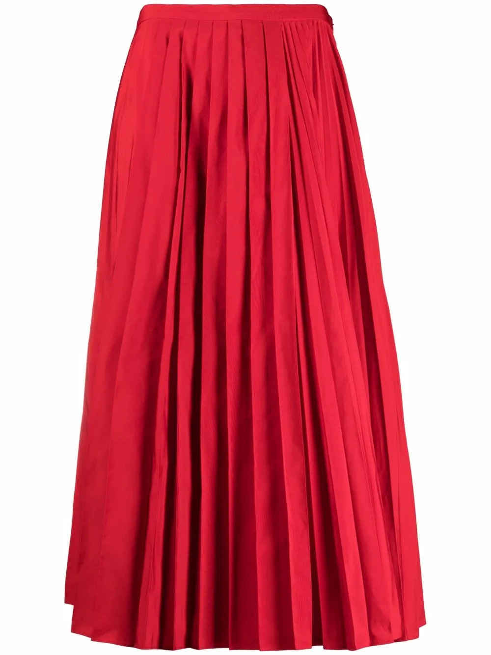 Valentino Garavani Fully Pleated Midi Skirt | Red | FARFETCH SI | Farfetch Global