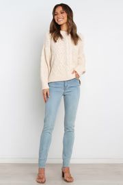 Tahlia Knit Sweater - Cream | Petal & Pup (US)