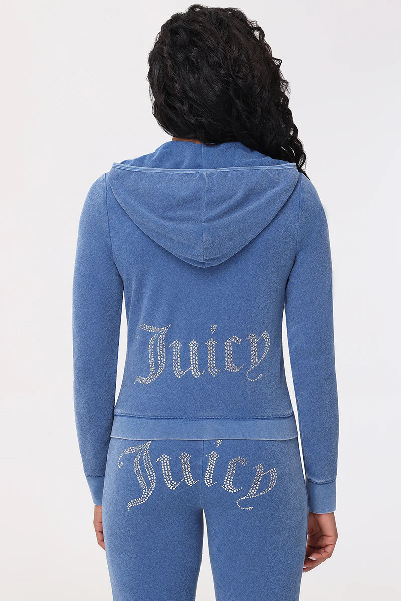 Big Bling Towel Terry Zip Hoodie | Juicy Couture