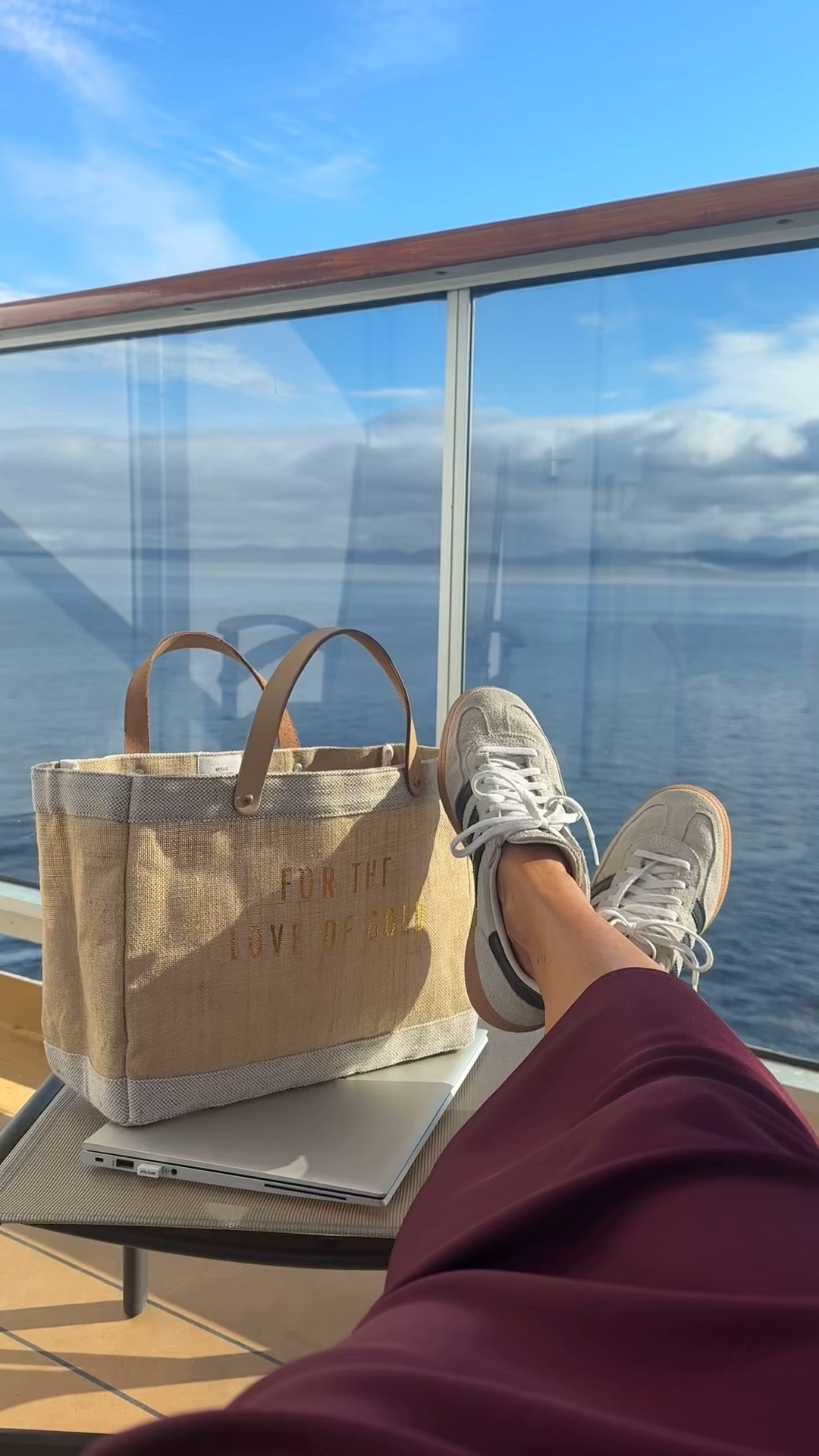 Some R&R at sea on the cruise. These are my most worn sneakers and they’re so comfortable! They go by men’s sizing.  I’m normally a women’s 8.5-9. I wear a 7.5 in Adidas Spezials. Brought my favorite customized tote bag with me as well!
I bought this silk tank dress in 2 colors so far and I’m obsessed. Works with flats and heels  Runs TTS. I’m in the small. 

Burgundy
Maroon
Casual sneakers
Sambas
Tote bag
Customizable 
Customize
Casual work outfit. 

#LTKWorkwear #LTKFindsUnder100 #LTKStyleTip