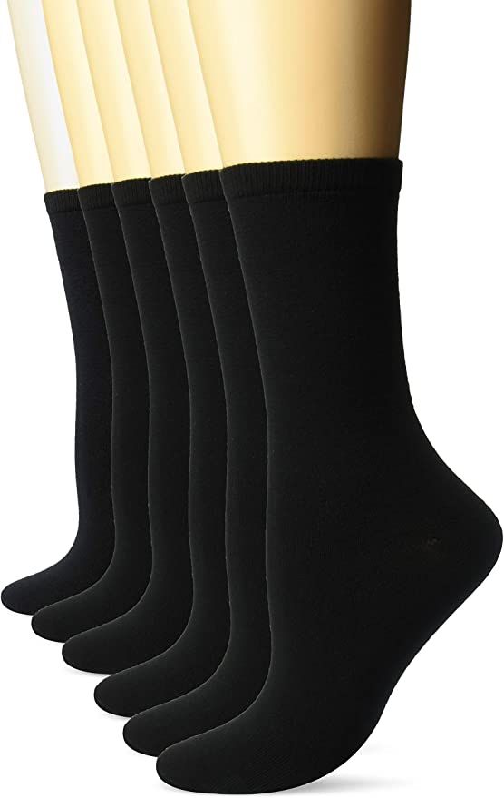 Amazon Essentials Women's 6-Pack Casual Crew Sock | Amazon (US)