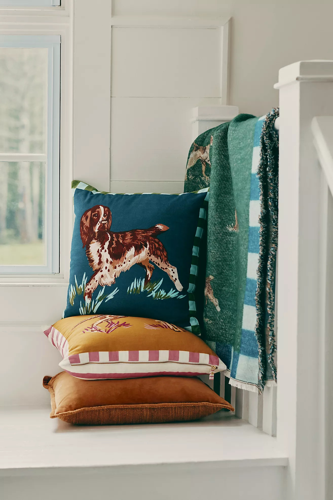 Woven Jacquard Patterned Throw Blanket | Anthropologie (US)