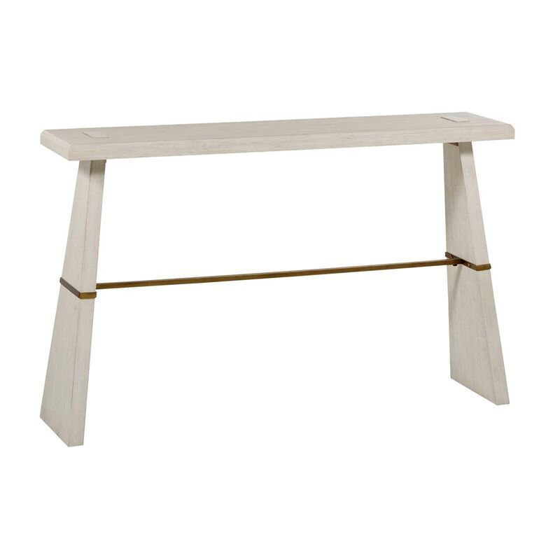 Havana Console Table, Sesame White/Brass | One Kings Lane