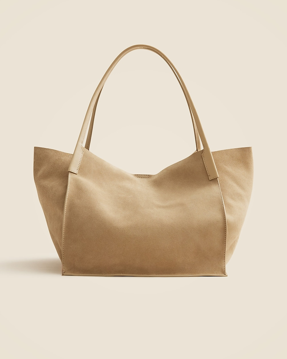 Unstructured large Berkeley tote in suede | J. Crew US