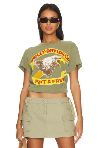 Madeworn Harley Davidson Tee in Green from Revolve.com | Revolve Clothing (Global)