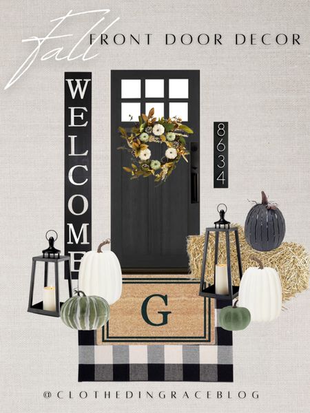 Front porch decor for fall 
