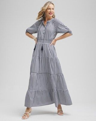 Poplin Basket Weave Maxi Dress | Chico's