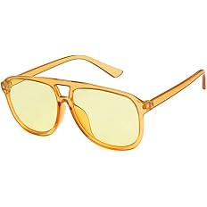 Shiratori Candy Color Trendy Hip-Hop Sunglasses - Oversized Ocean Lens Shades for Men and Women | Amazon (US)