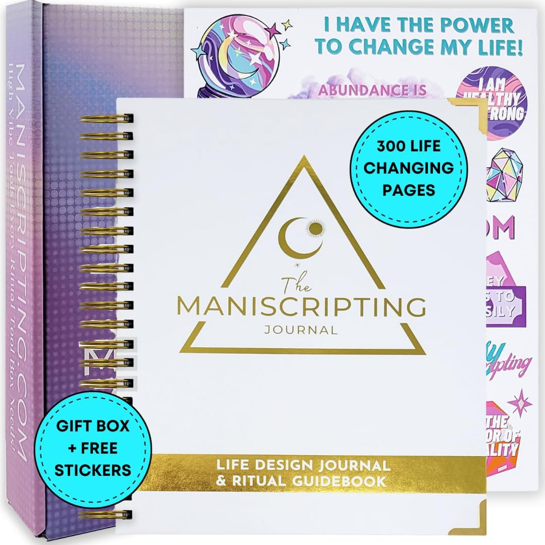 Maniscripting Journal: 90 day journal, guided prompts, daily planner, manifestation journal, grat... | Amazon (US)