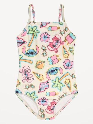 Disney© Stitch Back Cutout One-Piece Swimsuit for Girls | Old Navy (US)