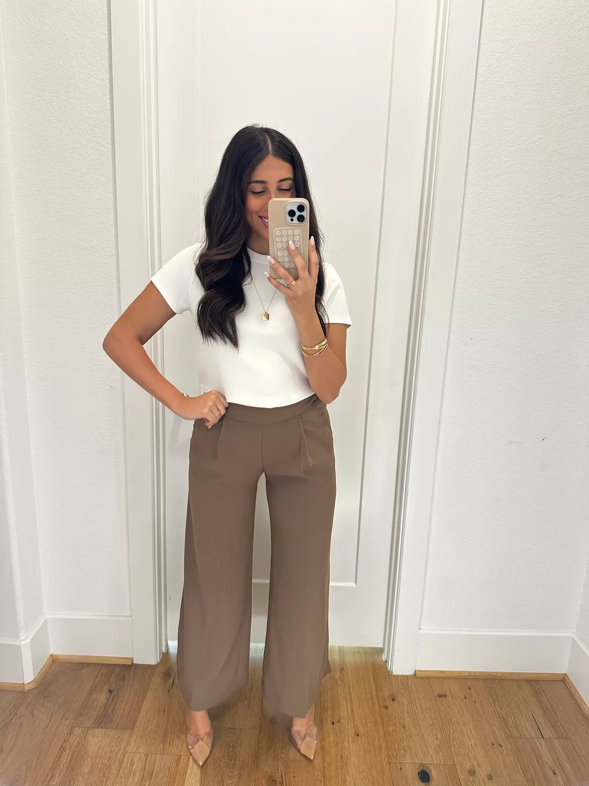 Stretch Crepe Pleated Wide Leg Pant curated on LTK