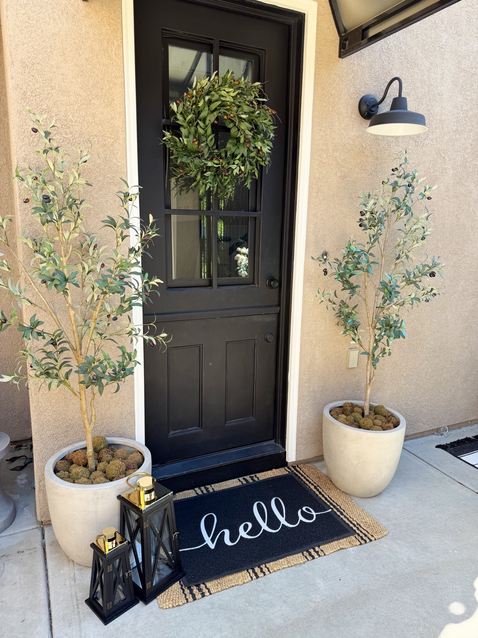 #ad I’m so glad to partner with @Wayfair to do a spring update at my front door! #WayfairPartner, #wishyouwerehere, #outdoor, #Wayfair,