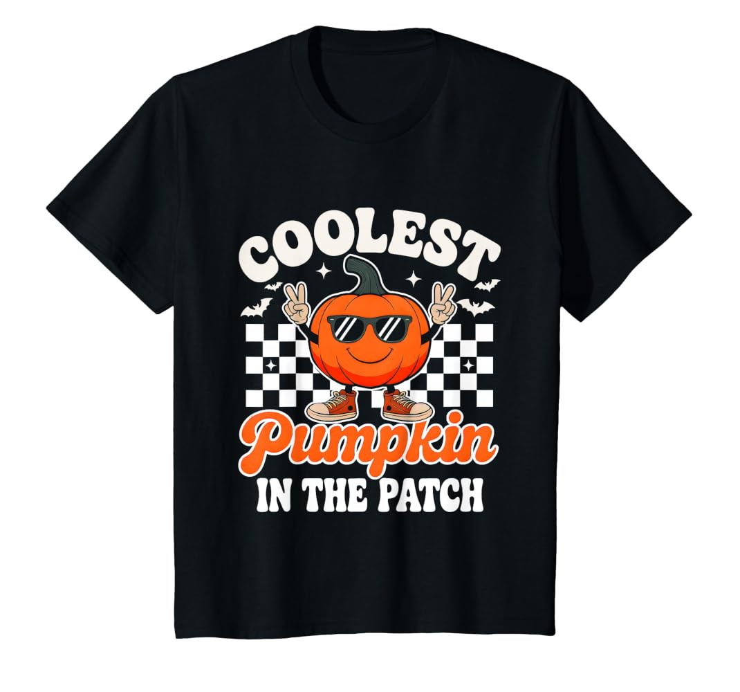 Coolest Pumpkin In The Patch Halloween Toddler Boys Kids T-Shirt | Amazon (US)