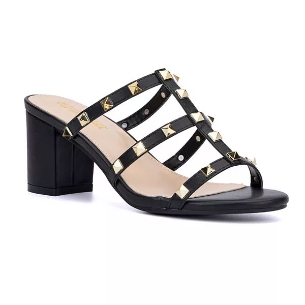 Olivia Miller Asia Women's Studded Dress Sandals | Kohl's