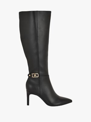 Logo Hardware Pointed Toe Heeled Boot | Tommy Hilfiger | Tommy Hilfiger (US)