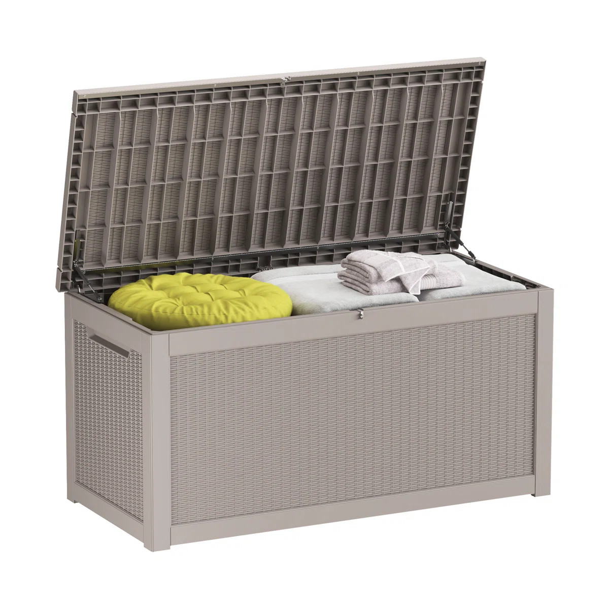 Yardgrace 320 Gallons Water Resistant Resin Lockable Deck Box | Wayfair North America