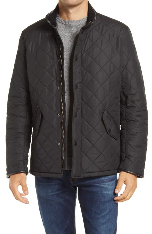 Barbour Powell Diamond Quilted Jacket in Black at Nordstrom, Size Xx-Large | Nordstrom