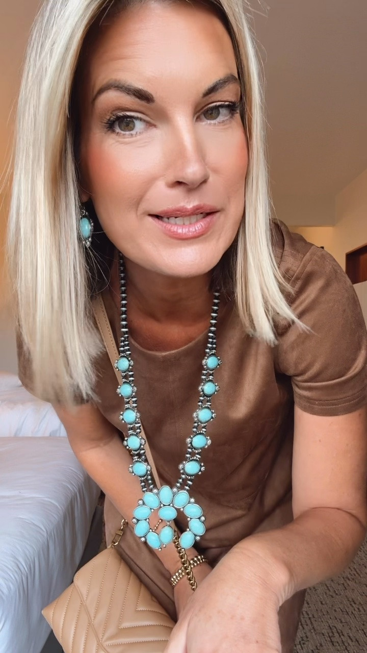 Wearing size small in this dress. Some colors and sizes have a big clickable coupon.  I sized up .5 in the boots.  Sharing some of the makeup I am wearing as well!

#LTKTall #LTKSaleAlert #LTKOver40