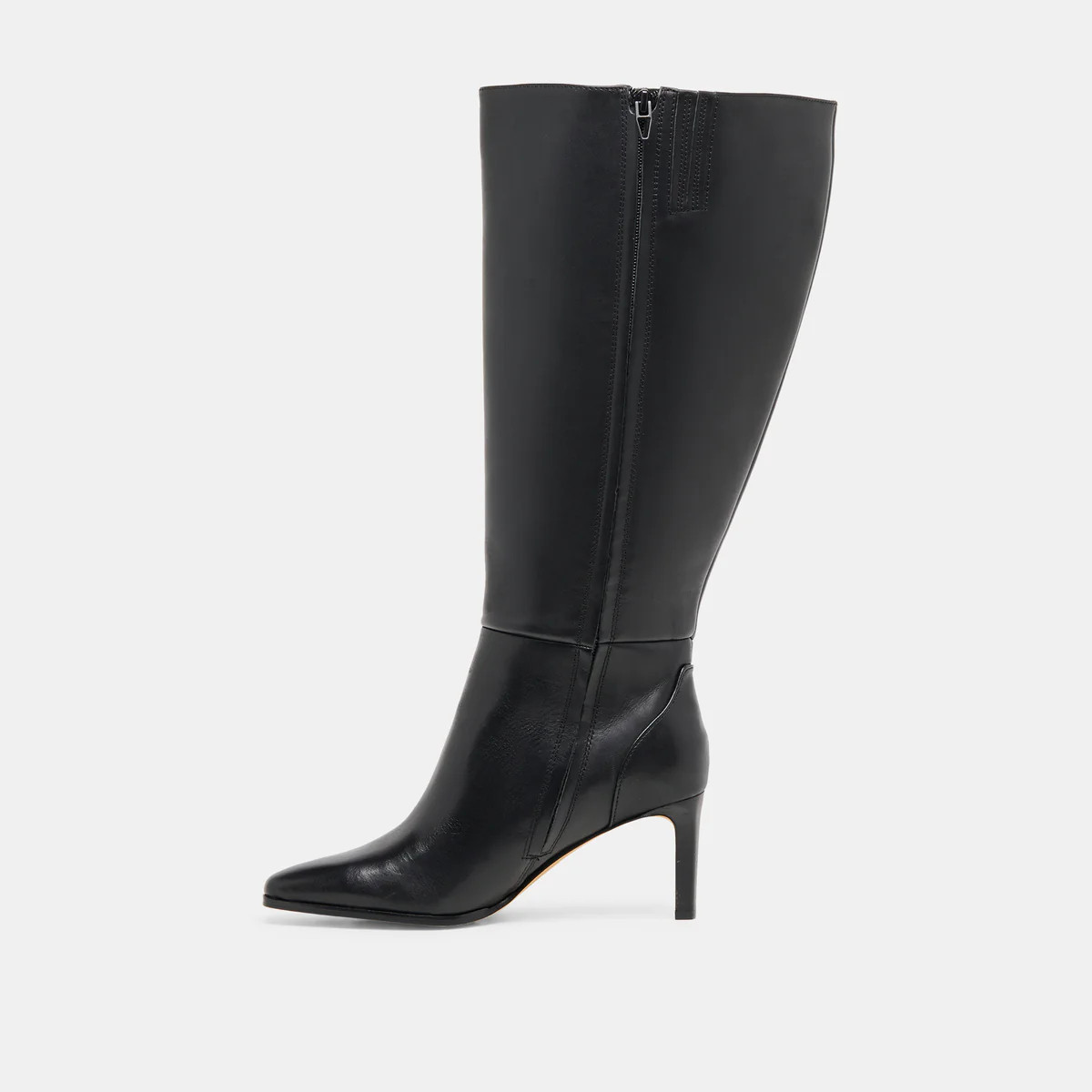 Emmi Black Leather Extra Wide Calf Boots | Dolce Vita | DolceVita.com