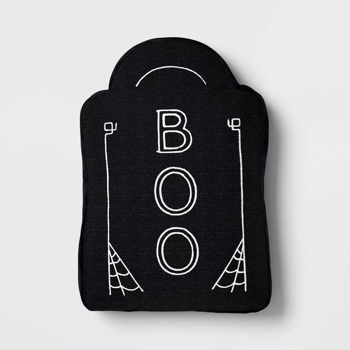 17"x10" Large Tombstone 'Boo' Novelty Shaped Throw Pillow Black - Hyde and EEK! Boutique™ | Target