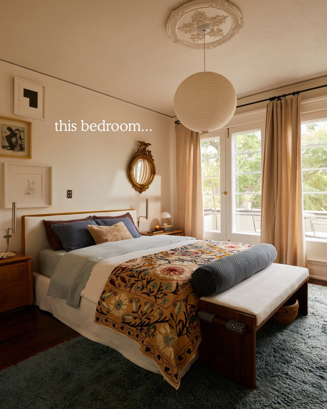 How cool is this bedroom makeover that our editorial director @jessbunge gave to her LA apartment? She found SO many special pieces that all give the room so much life and character. Brava!! 

Design @jessbunge 
Styling @emilyedithbowser 
Photos @tramp.studio 
Bed @buildlane 
Bed & bench @kravet1918 
Bench @gastonydaniela 
Bench @katyskeltonhome 
Ceiling medallion @anthropologiehome

#interiordesign #roommakeover #design #beforeandafter