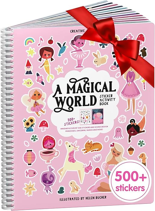 Cupkin Princess Sticker Book Activity for Kids, A Magical World by Cupkin, Toddler Airplane Trave... | Amazon (US)