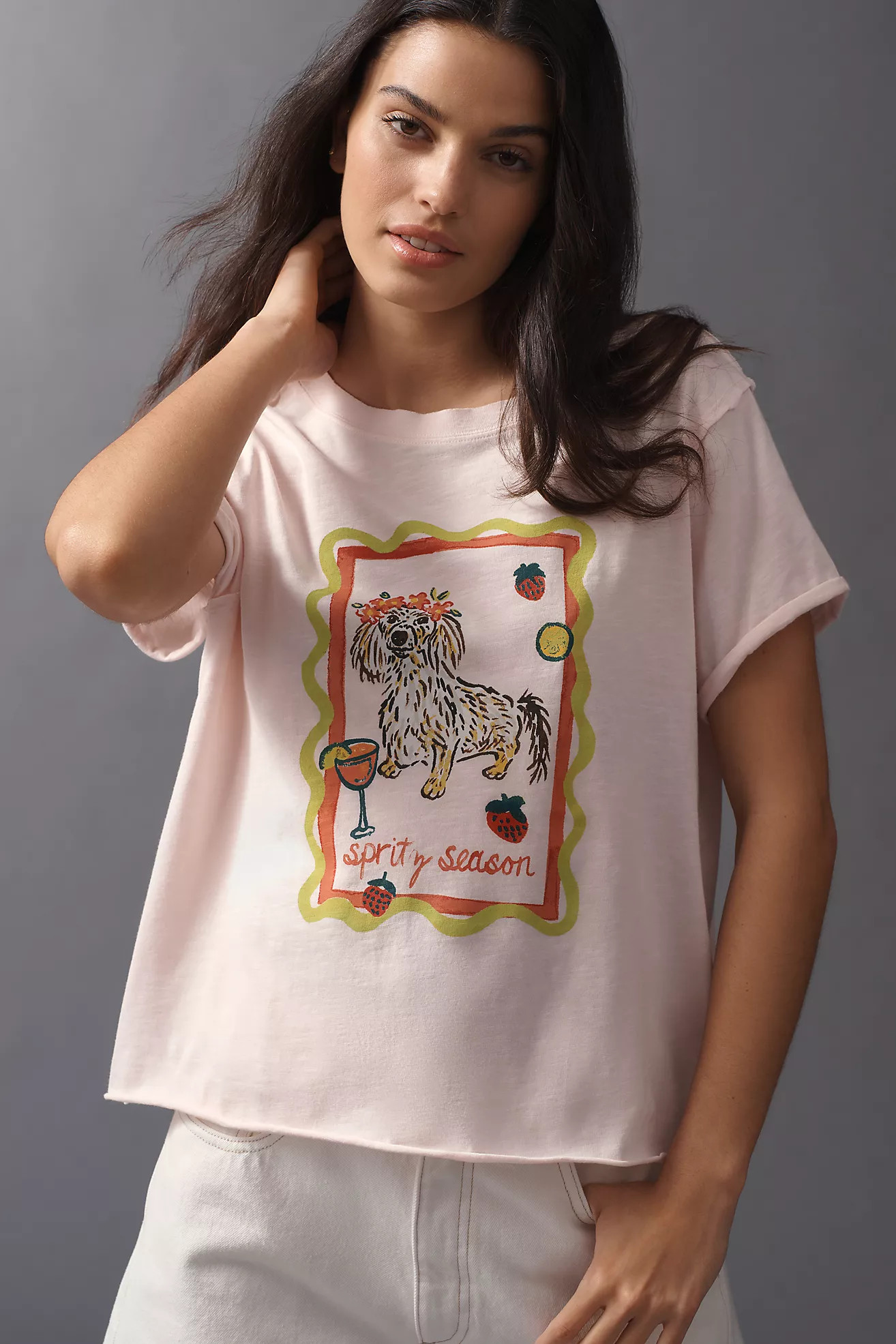 Nikki Ackerman Caitlin Boxy Tee by Maeve | Anthropologie (US)