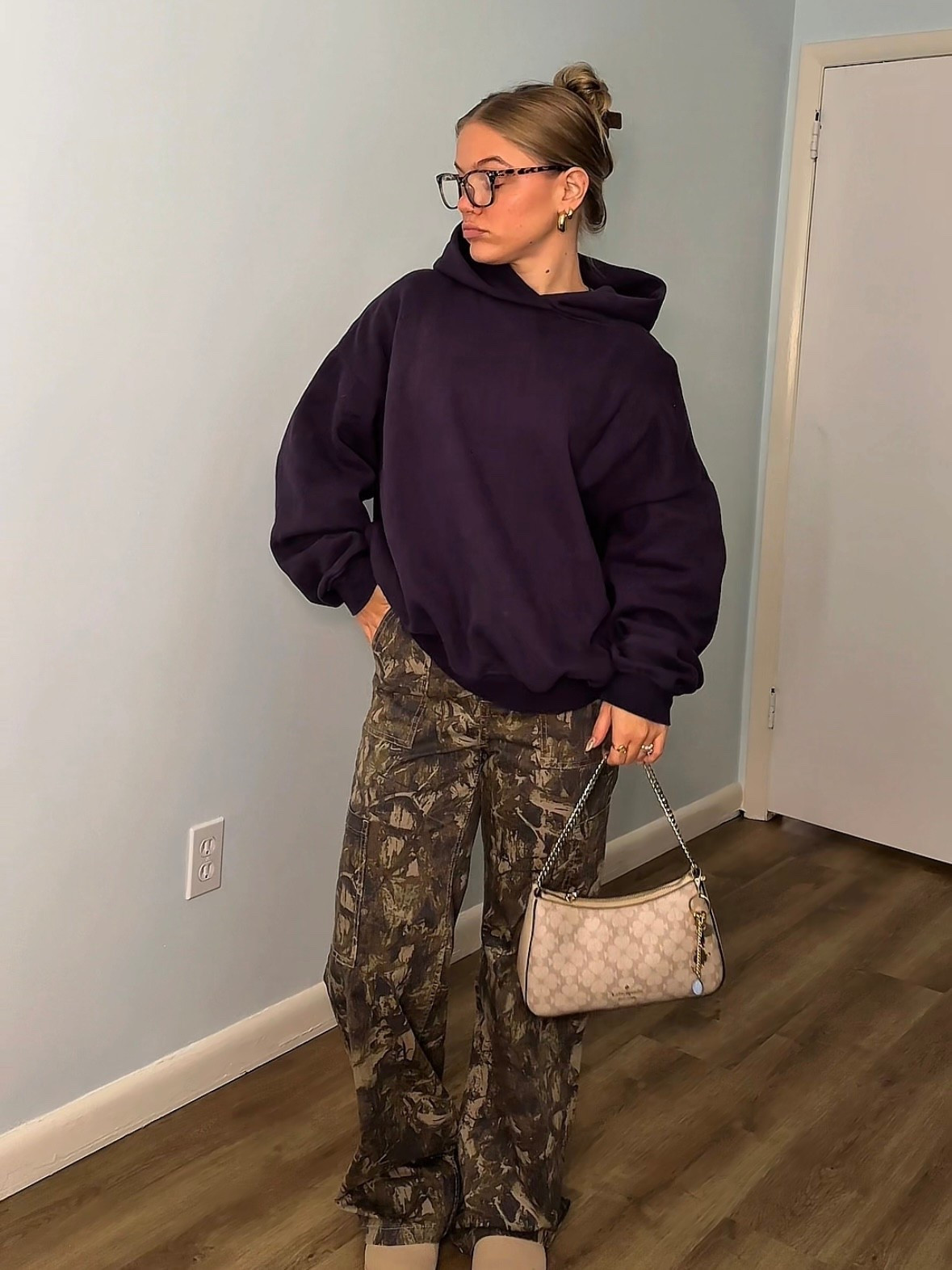 trendy pinterest inspired fall outfit - plum purple hoodie + camo cargo pants

#LTKSeasonal #LTKStyleTip #LTKGiftGuide