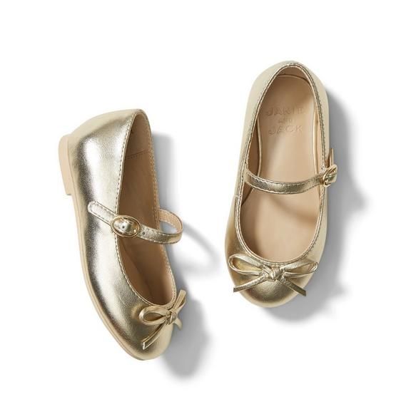 Metallic Bow Flat | Janie and Jack