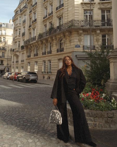 Paris Fashion Week all black outfit 
- Stella McCartney blazer and trouser set 
- black button up 
- Stella McCartney tote 

Workwear, designer favorites, fall trends 

#LTKSeasonal #LTKworkwear #LTKstyletip
