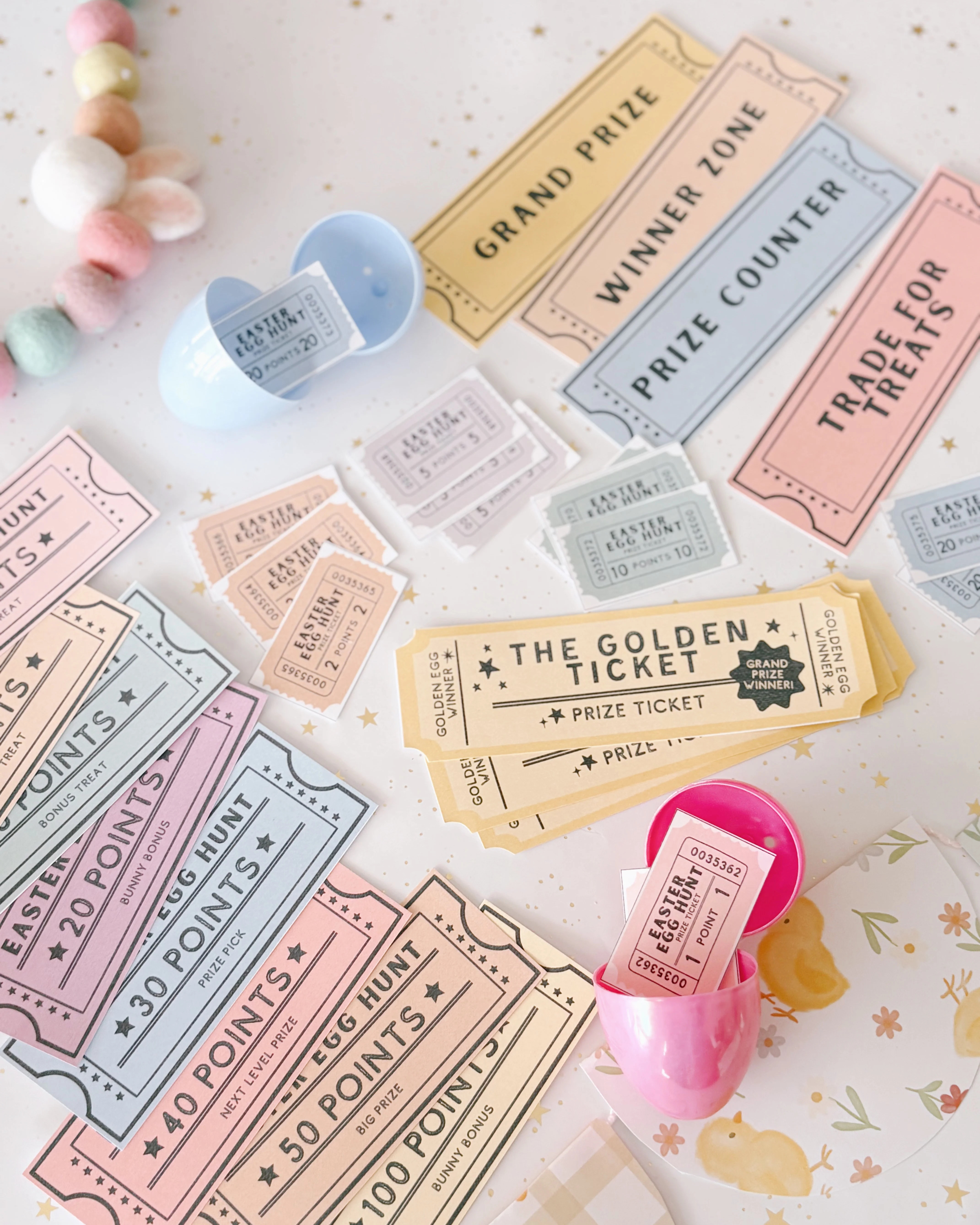 Easter Egg Prize Arcade Game | Printable Activity | The Letter Vee