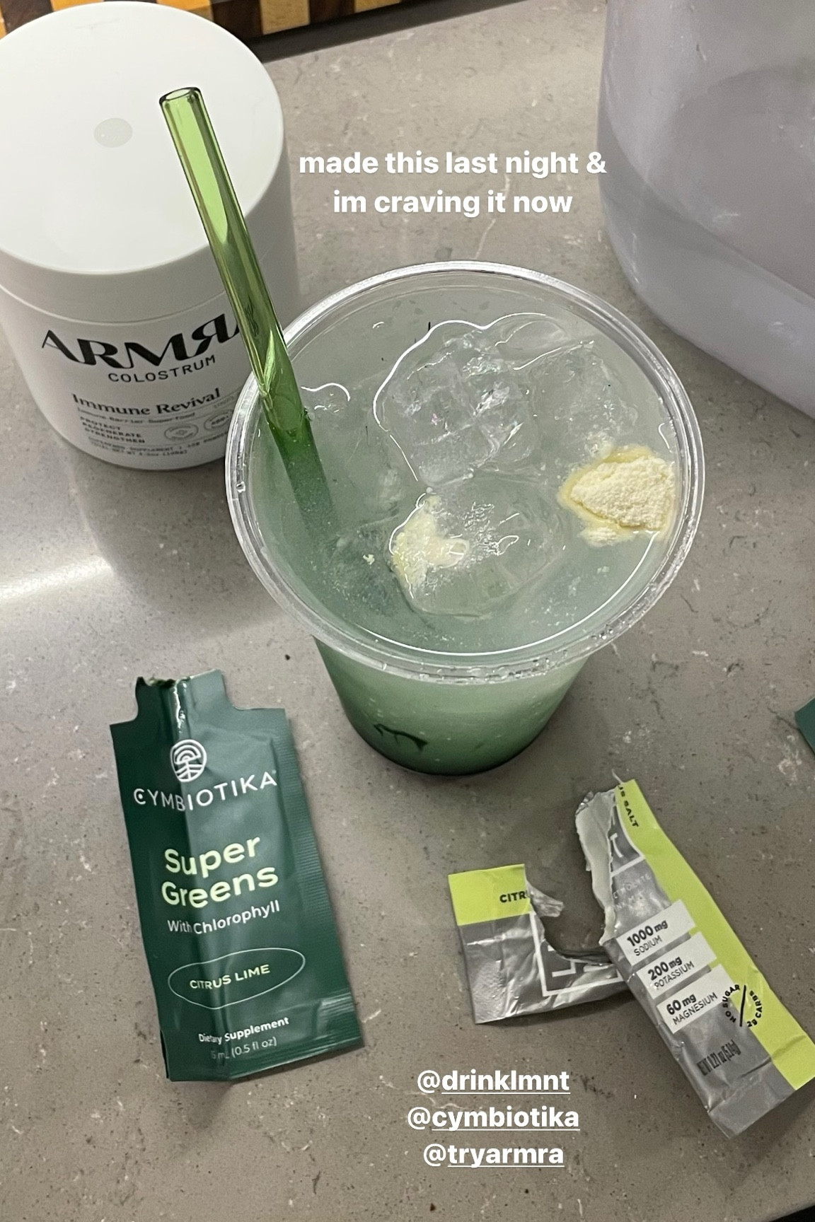 @drinklmnt @cymbiotika @tryarmra  made this last night & im craving it now

#LTKFitness #LTKBeauty