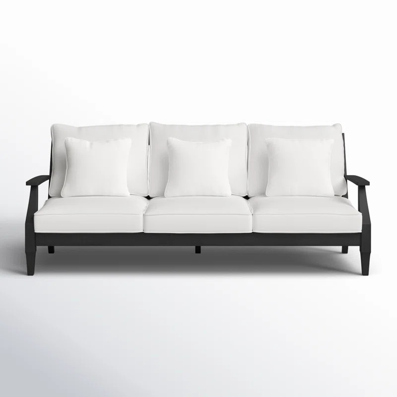 Samya 83'' Wide Outdoor Patio Sofa with Cushions | Wayfair North America
