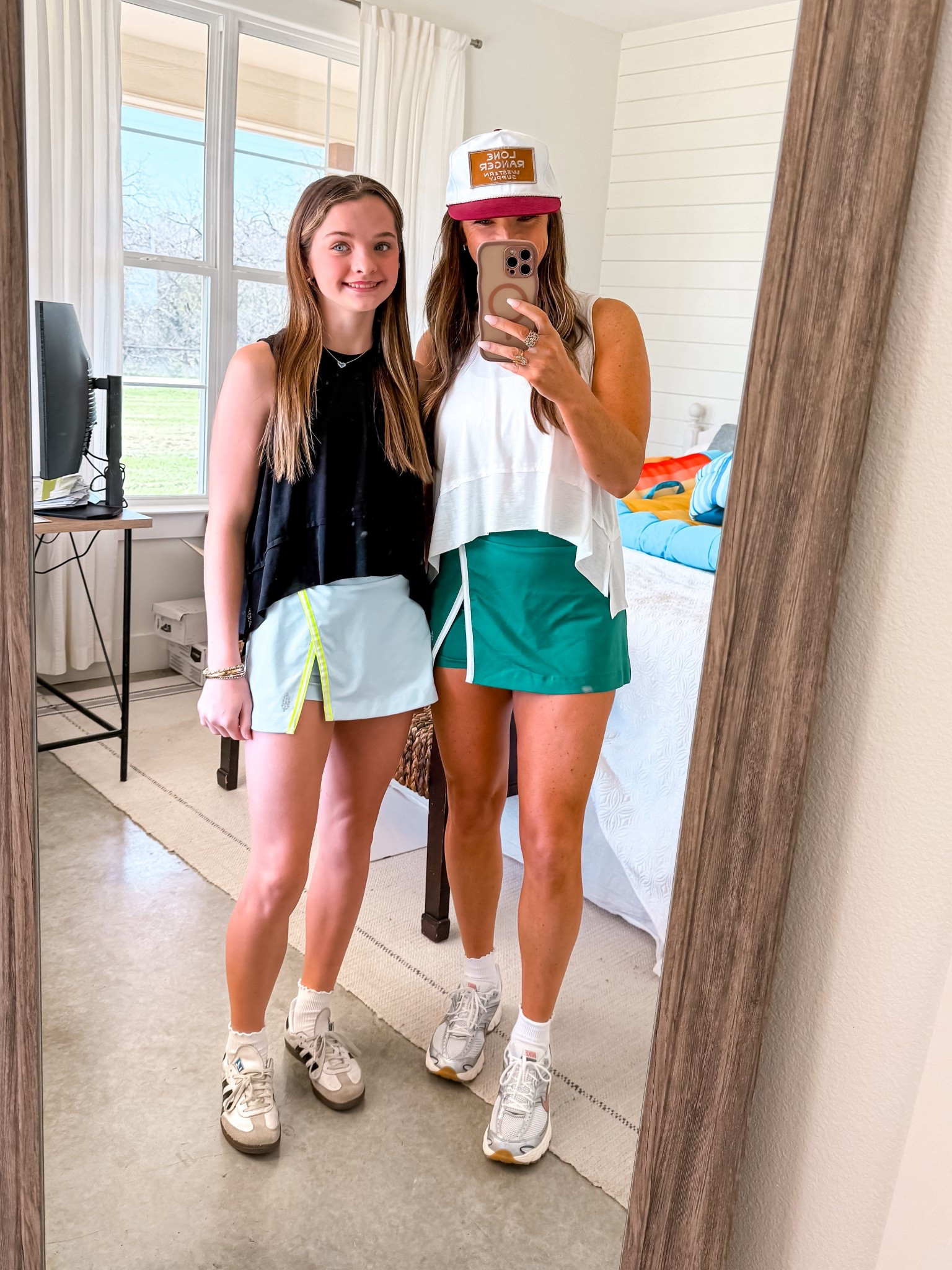 It’s athletic skort and tank season. 
I’m wearing a medium in the tank and skort, and Hayden is wearing an XS in both  

#LTKootd #LTKmomlife #LTKActive
