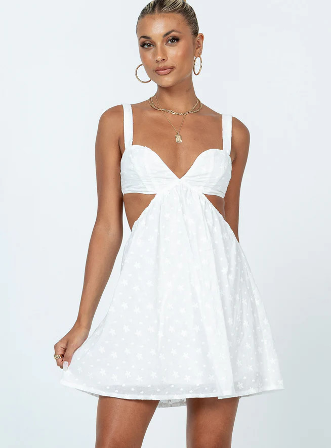 Khalia Mini Dress White | Princess Polly US