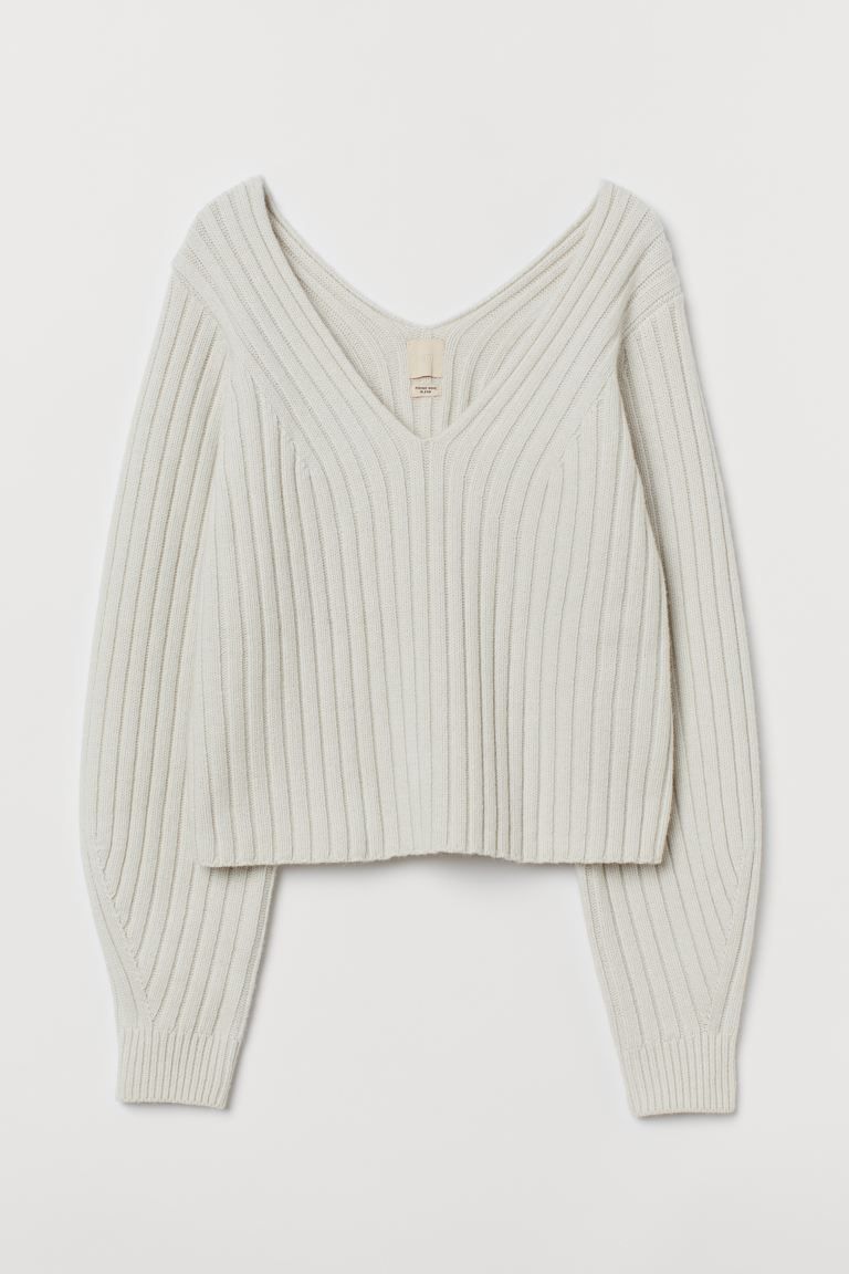 Rippenpullover aus Merinomix | H&M (DE, AT, CH, DK, NL, NO, FI)