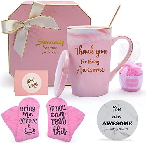 Christmas Birthday Gifts for Friends Female, Thanksgiving Day Gift for Women with Coffee Mugs and So | Amazon (US)