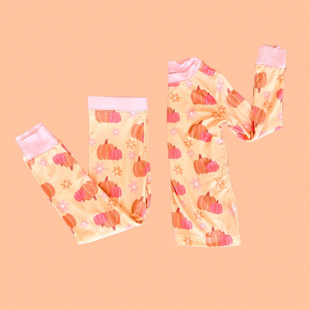 Blushing Pumpkin PJ Set | Poppy Kids Co