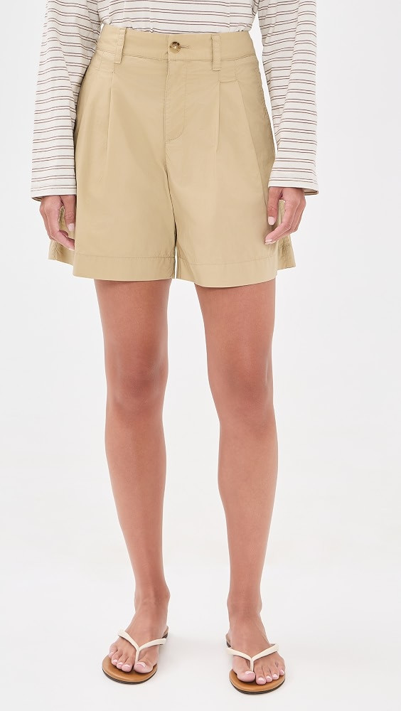 Madewell The Everyday Trouser Short in Poplin | Shopbop | Shopbop